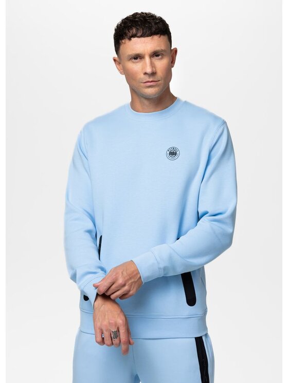 PITBULL PITBULL Bluza DOGWOOD Błękitny Regular Fit