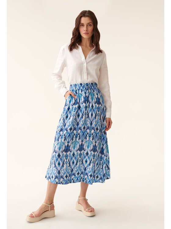 TATUUM TATUUM Spódnica midi SAND 4 Kolorowy A-Line Fit