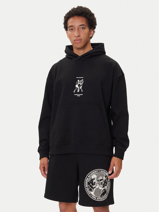 HUGO HUGO Džemperis Duwrestie 50542399 Juoda Regular Fit