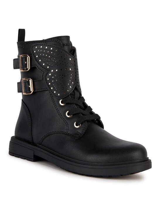 Geox Geox Μποτάκια Jr Eclair J369QN 000BC C9999 S Μαύρο