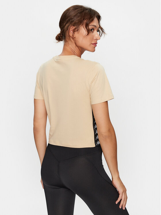 Kappa Kappa T-shirt 313021 Bež Relaxed Fit