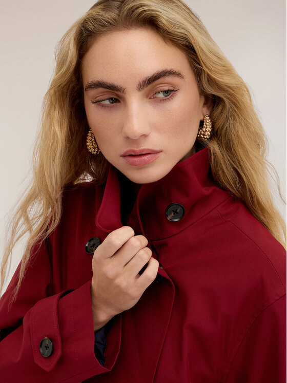 Motivi Motivi Cappotto invernale R039Q001178N026 Rosso Boxy Fit