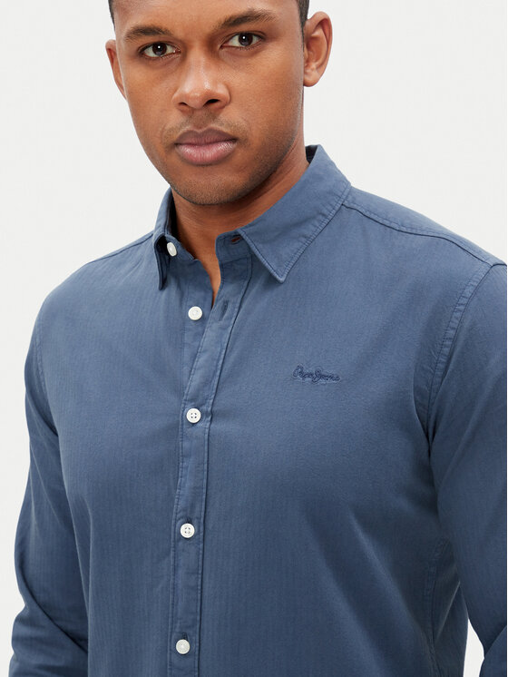Pepe Jeans Pepe Jeans Särk Phil PM308274 Sinine Regular Fit