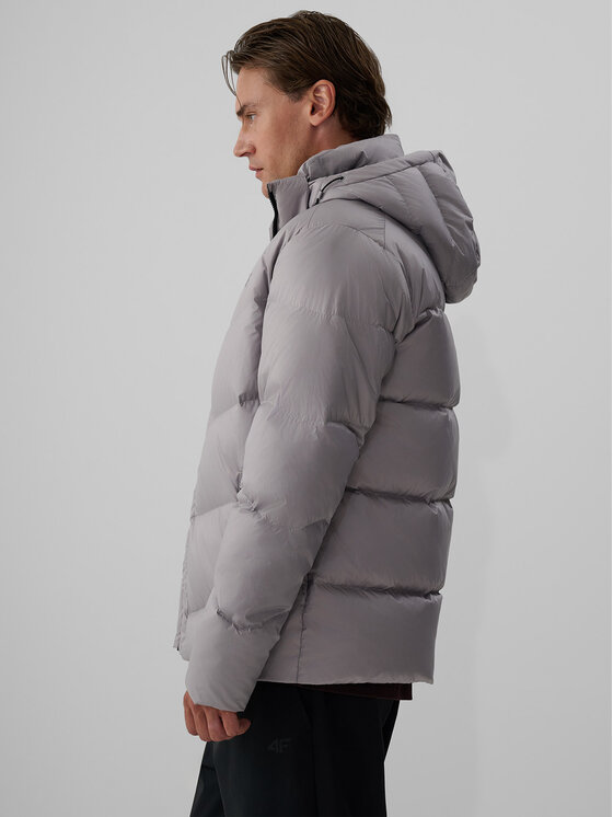 4F 4F Kurtka puchowa CITY JACKETS Szary Regular Fit