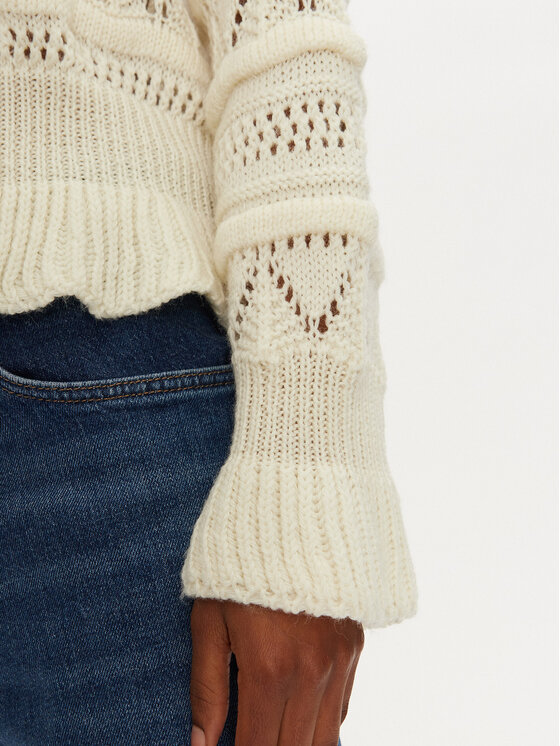 Haveone Haveone Sweater MEV-M119 Ekru Regular Fit