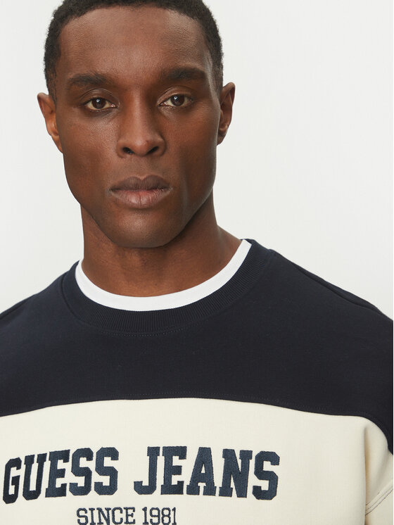 Guess Jeans Guess Jeans T-Shirt M4BQ39 K9V31 Granatowy Regular Fit