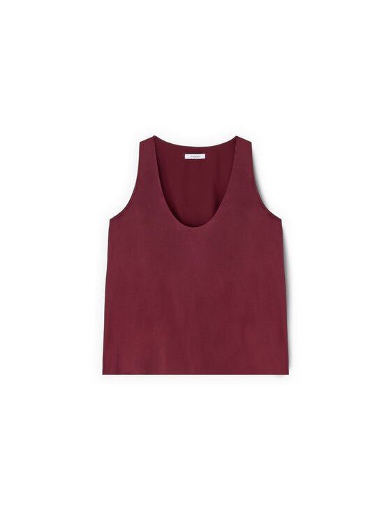 Motivi Motivi Top D012Q100623N036 Bordowy Regular Fit