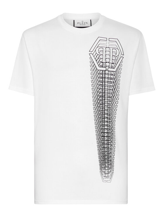 PHILIPP PLEIN PHILIPP PLEIN T-Shirt 8911 Biały Regular Fit