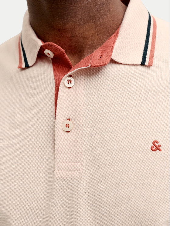 Jack & Jones Jack & Jones Polokošile Paulos 12136668 Světle oranžová Regular Fit