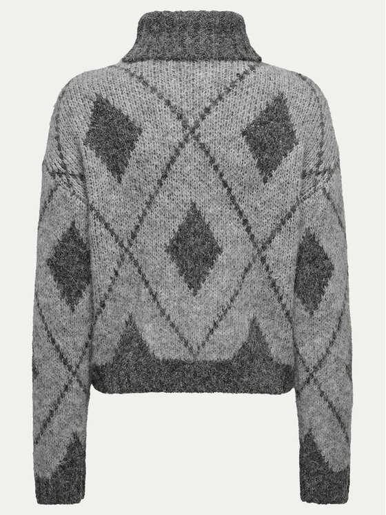 JDY JDY Rollkragenpullover Zoey 15330718 Grau Loose Fit