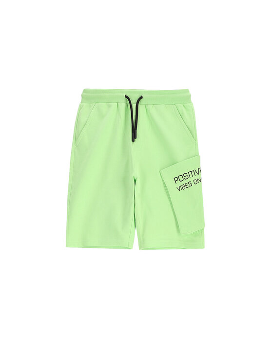 Coccodrillo Coccodrillo Pantaloni scurți sport WC5120501VBC Verde Regular Fit
