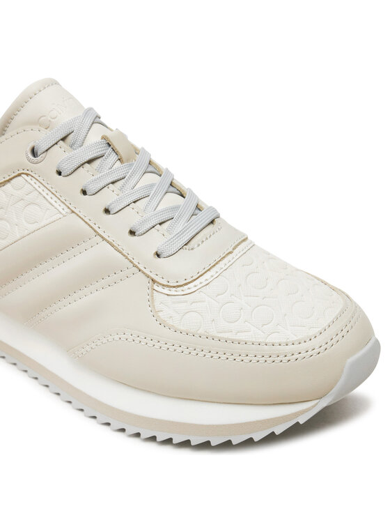 Calvin Klein Calvin Klein Αθλητικά Runner Lace Up Saff Mono HW0HW02102 Μπεζ