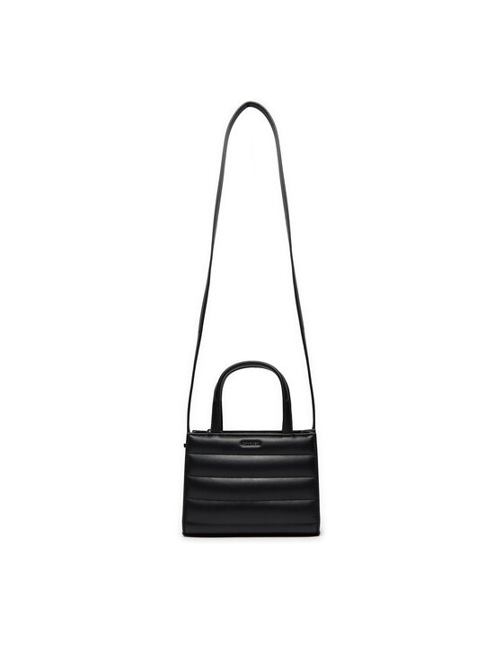Calvin Klein Calvin Klein Torbica Line Quilt Mini Tote K60K612116 Crna