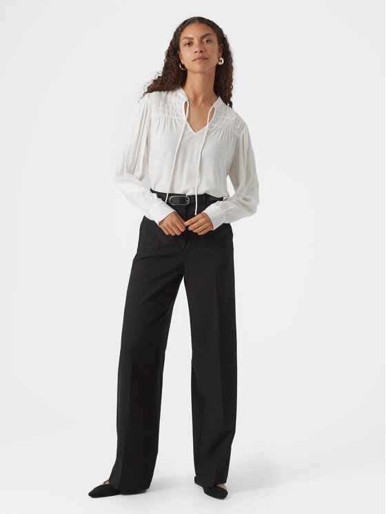 Vero Moda Vero Moda Μπλουζάκι Bumpy 10300602 Λευκό Regular Fit