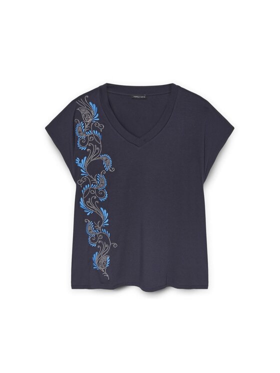 Fiorella Rubino Fiorella Rubino T-shirt G206L008511N034 Blu Regular Fit
