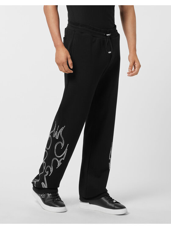 PHILIPP PLEIN PHILIPP PLEIN Spodnie dresowe 25995 Czarny Jogger Fit