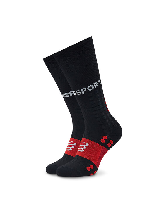 Compressport Compressport Garās zeķes Run SU00004B Melns