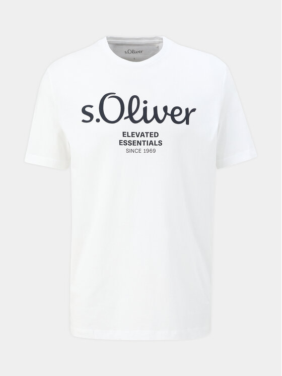 s.Oliver s.Oliver Póló 2139909 Fehér Regular Fit