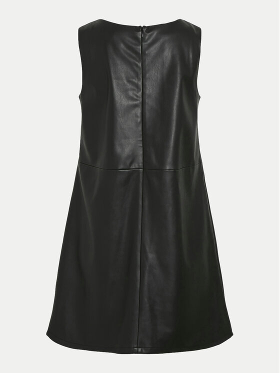 Vila Vila Tehisnahast kleit Dede 14099817 Must Slim Fit