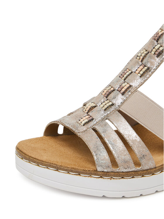 Rieker Rieker Sandalen V3822-90 Silberfarben
