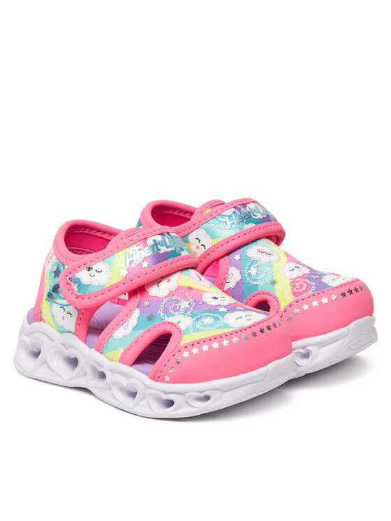 Skechers Skechers Basutės Heart Lights Sandals-Cutie Clouds 302977N/HPMT Rožinė