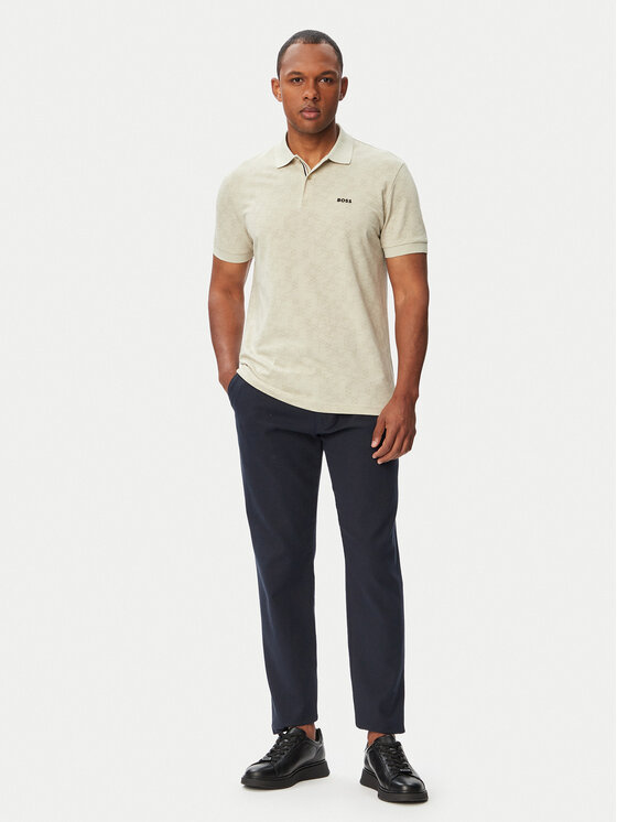 BOSS BOSS Polo Swing 50564801 Gaiši bēša Regular Fit
