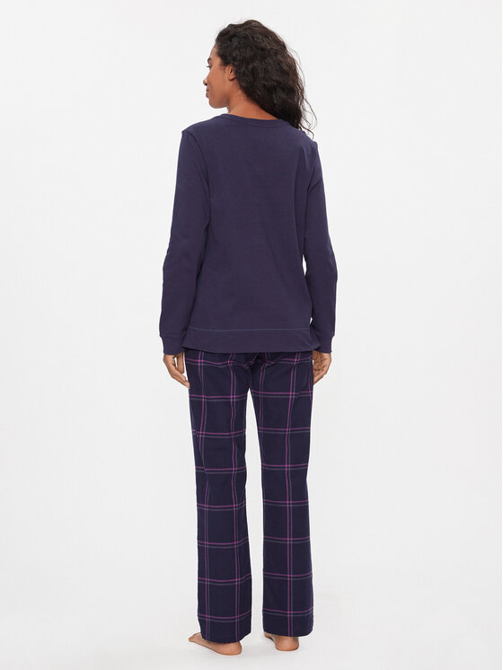 Triumph Triumph Pižama Winter Moments PK X 10216527 Tamsiai mėlyna Regular Fit