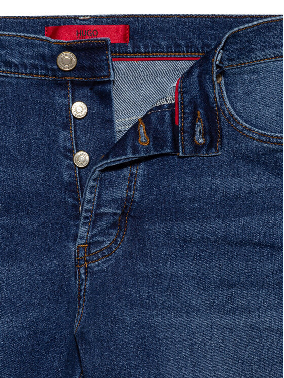 BOSS Boss Džinsai 50437775 Mėlyna Tapered Fit