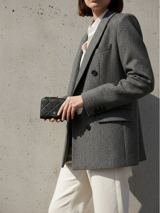 Beverly Hills Polo Club Beverly Hills Polo Club Портфейл CEO-BHPC-W1-008-AW25 Черен
