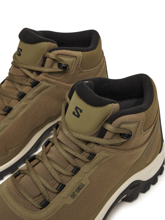 Salomon Salomon Trekingová obuv Shelter Waterproof L47974000 Khaki