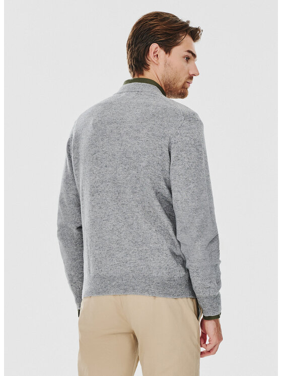 Pako Lorente Pako Lorente Sweter P24WF-2X-001 Szary Classic Fit