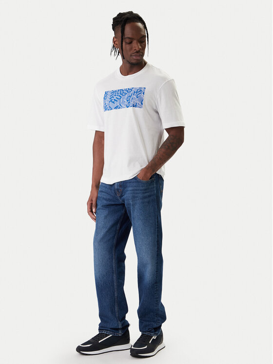 HUGO HUGO Tricou Nierofix 50554369 Alb Regular Fit