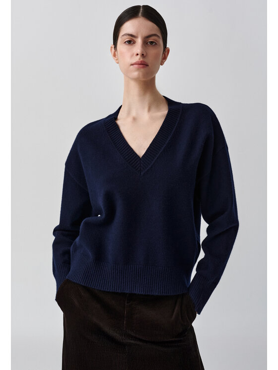 TATUUM TATUUM Sweter ELNERKA 1 Granatowy Classic Fit