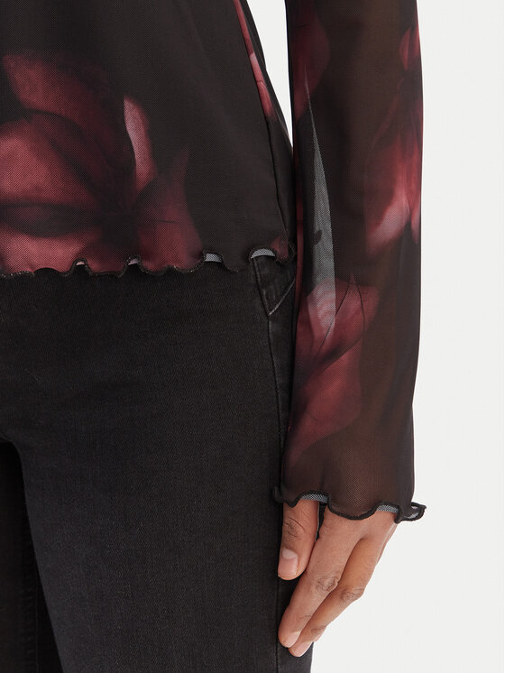 Morgan Morgan Bluzka 261-TALEXI Czarny Slim Fit