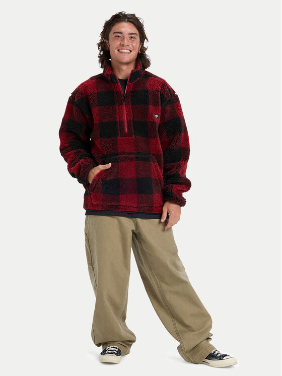 Quiksilver Quiksilver Fleecová mikina Mercury Woodlans EQYPF03070 Bordová Regular Fit