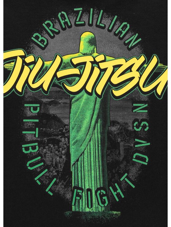 PITBULL PITBULL Bluza BJJ FIGHT DVSN Czarny Regular Fit
