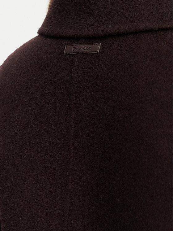Calvin Klein Jeans Calvin Klein Jeans Vuneni kaput LV044G509G Tamno smeđa Regular Fit