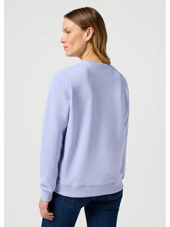 Wrangler Wrangler Bluza REGULAR SWEAT Fioletowy Regular Fit