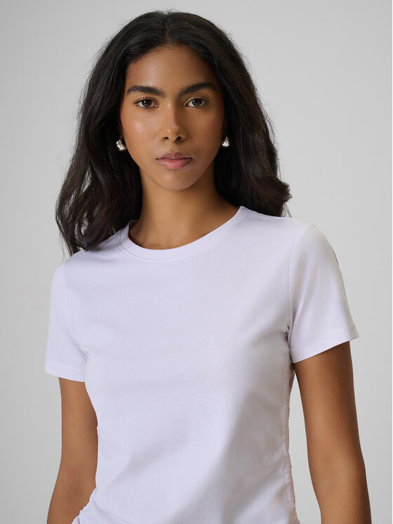 4F 4F T-Shirt ESSENTIAL 3 Biały Slim Fit