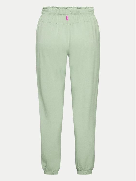 Deha Deha Donji dio trenerke A00636 Zelena Regular Fit