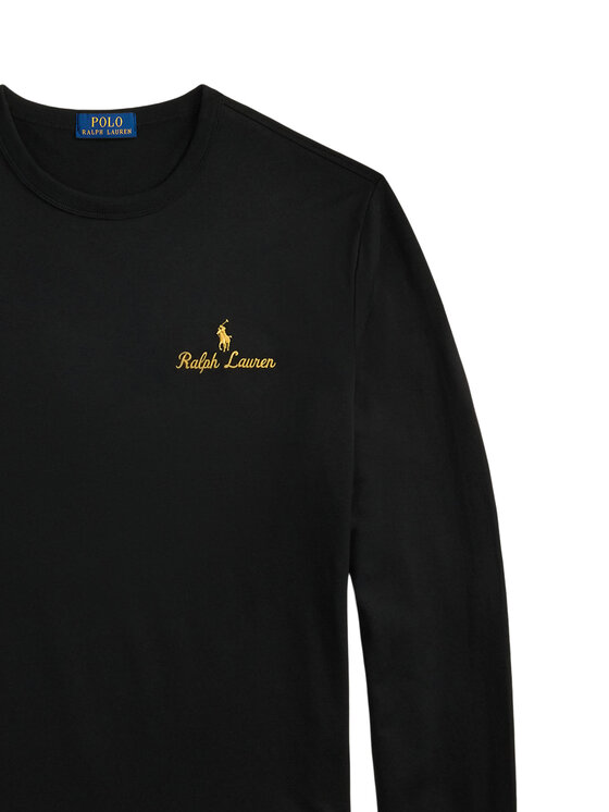 Polo Ralph Lauren Polo Ralph Lauren S dlouhým rukávem 710981783001 Černá Regular Fit