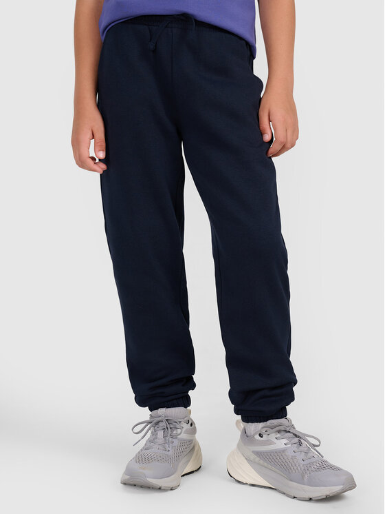 4F 4F Spodnie dresowe BASIC+ Granatowy Oversize