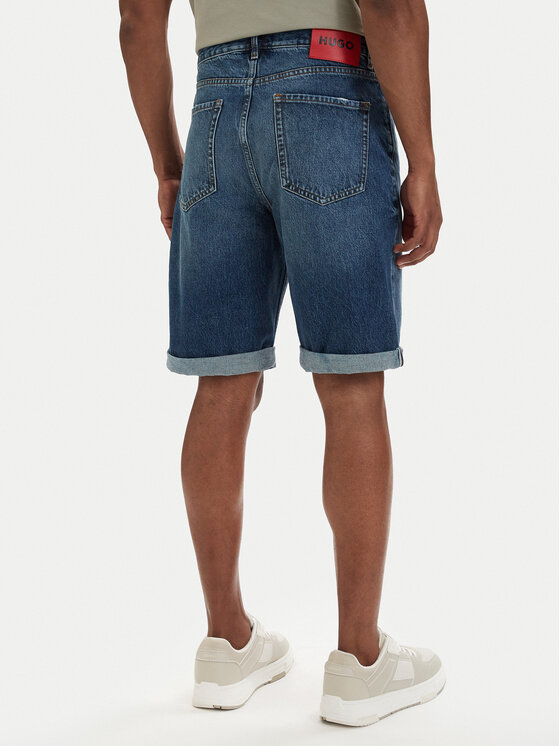 HUGO HUGO Дънкови шорти 50560386 Син Tapered Fit