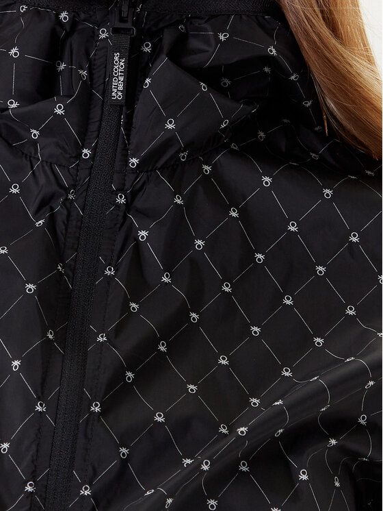 United Colors Of Benetton United Colors Of Benetton Übergangsjacke 49IY3M00C Schwarz Regular Fit