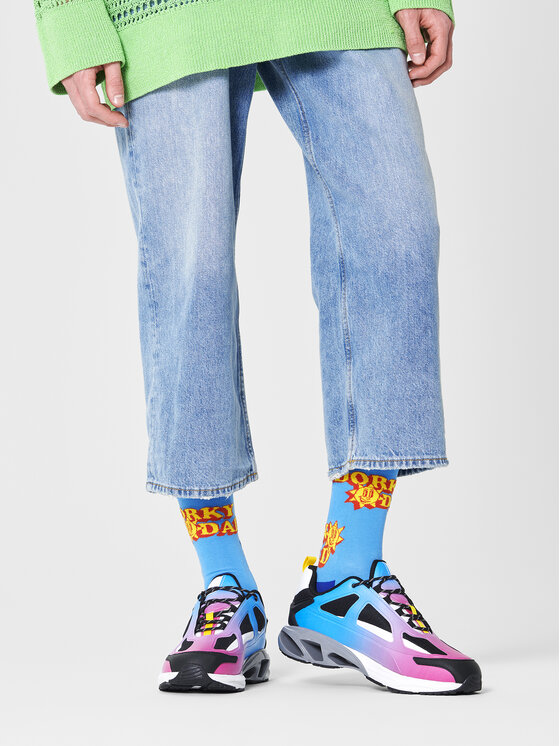 Șosete Înalte Unisex Happy Socks NOD01-6300 Albastru
