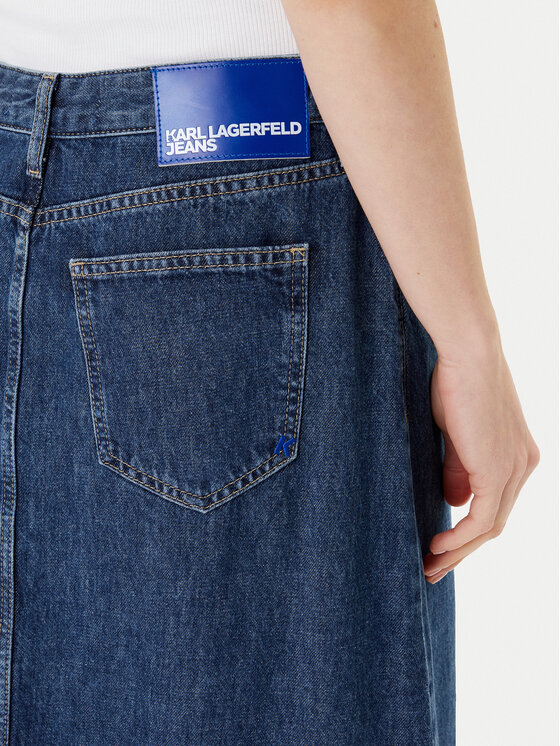 Karl Lagerfeld Jeans Karl Lagerfeld Jeans Farmer szoknya A3W12011 Kék Regular Fit