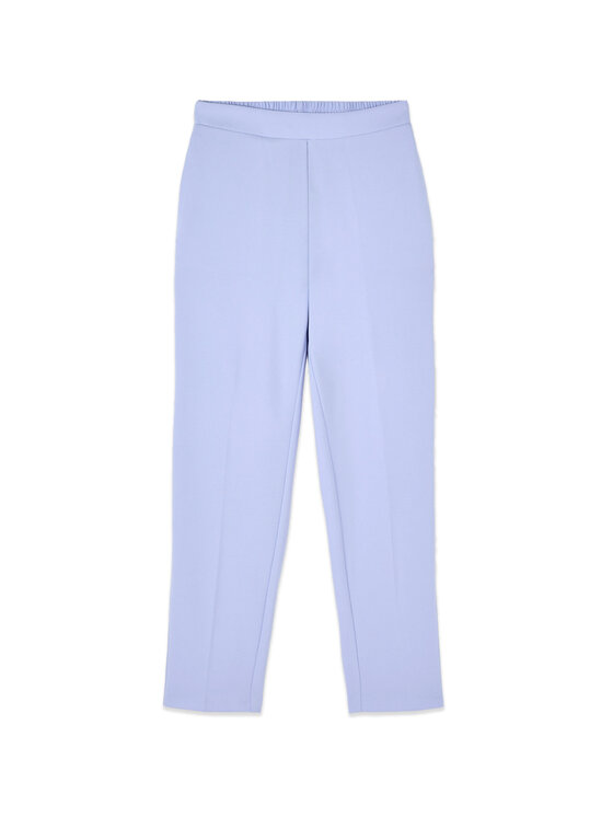Oltre Oltre Spodnie materiałowe P273J102543N004 Turkusowy Regular Fit