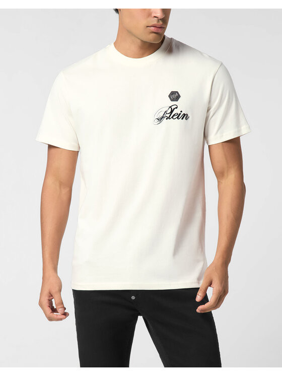 PHILIPP PLEIN PHILIPP PLEIN T-Shirt 26151 Biały Regular Fit
