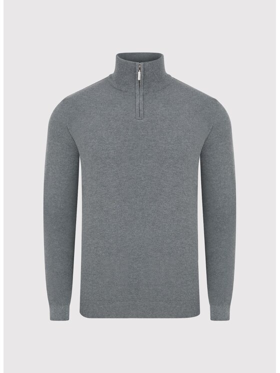 Pako Lorente Pako Lorente Sweter P24WF-2X-005 Szary Classic Fit