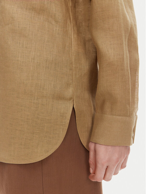 Max Mara Max Mara Koszula Noel 2516111018 Brązowy Regular Fit